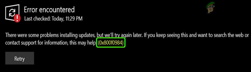 Windows 10 21H1 업데이트 오류 0x800f0984 해결 방법 총정리