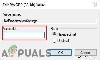 Windows 10에서 프레젠테이션 설정 활성화/비활성화하는 방법