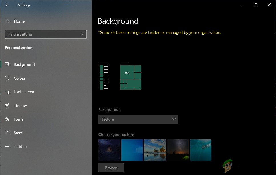 Windows 10에서 다른 사용자가 바탕 화면 배경을 변경하지 못하도록 차단하는 방법