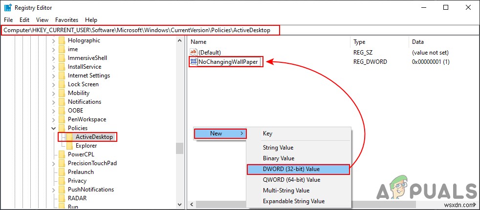 Windows 10에서 다른 사용자가 바탕 화면 배경을 변경하지 못하도록 차단하는 방법