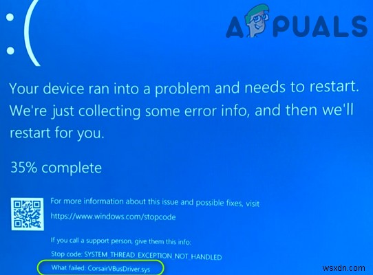 Windows 10 CorsairVBusDriver.sys 블루스크린(BSOD) 오류 완벽 해결 가이드