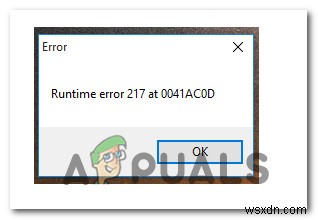 Windows 10 런타임 오류 217(0041ACoD) 해결 방법 총정리
