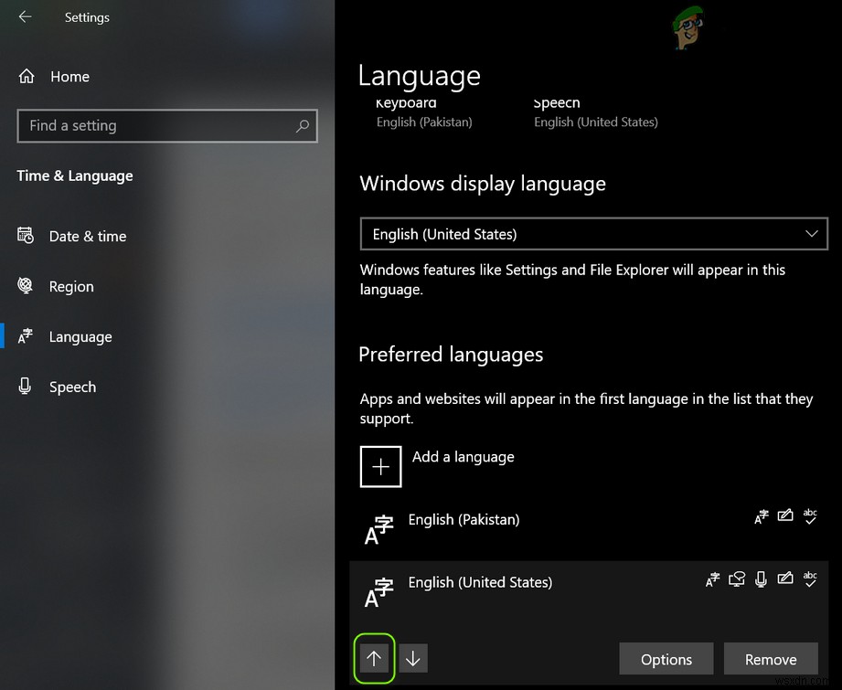 Windows 10에서 언어가 삭제되지 않는 문제 해결 방법