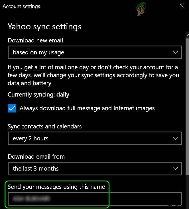 Windows 10 메일 앱 표시 이름 변경 방법 – 발신 이메일에 다른 이름이 표시될 때 해결법