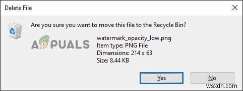 Windows 10에서 삭제 확인 대화 상자를 활성화 또는 비활성화하는 방법