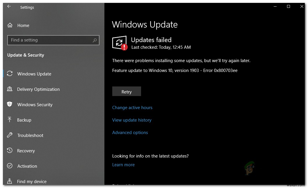 Windows 10 업데이트 오류 0x800703ee 완벽 해결 가이드