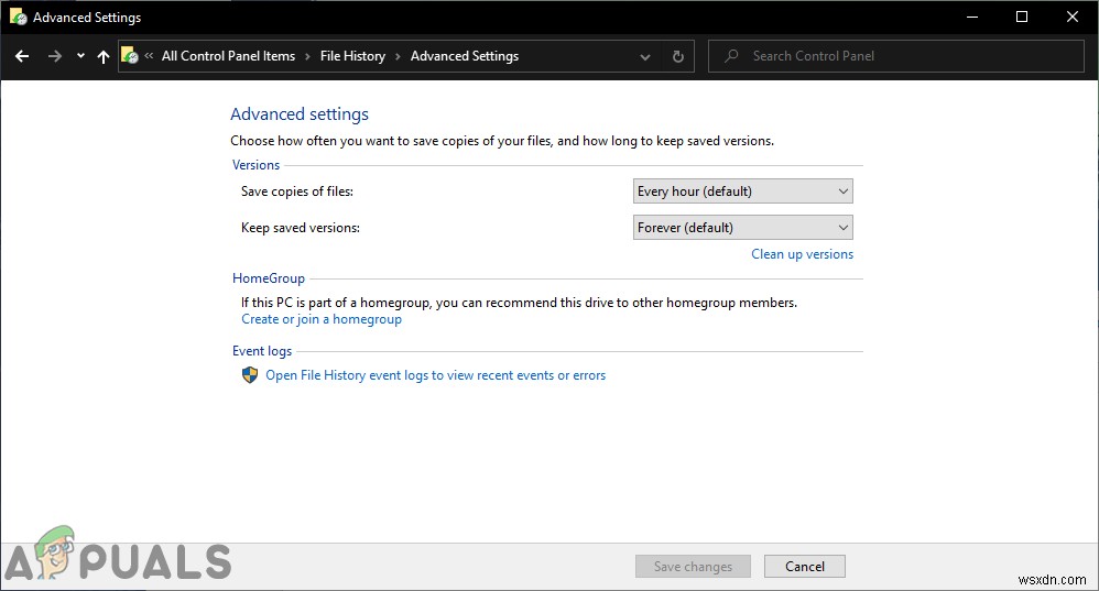 Windows 10에서 파일 기록(File History) 활성화 및 비활성화하는 방법