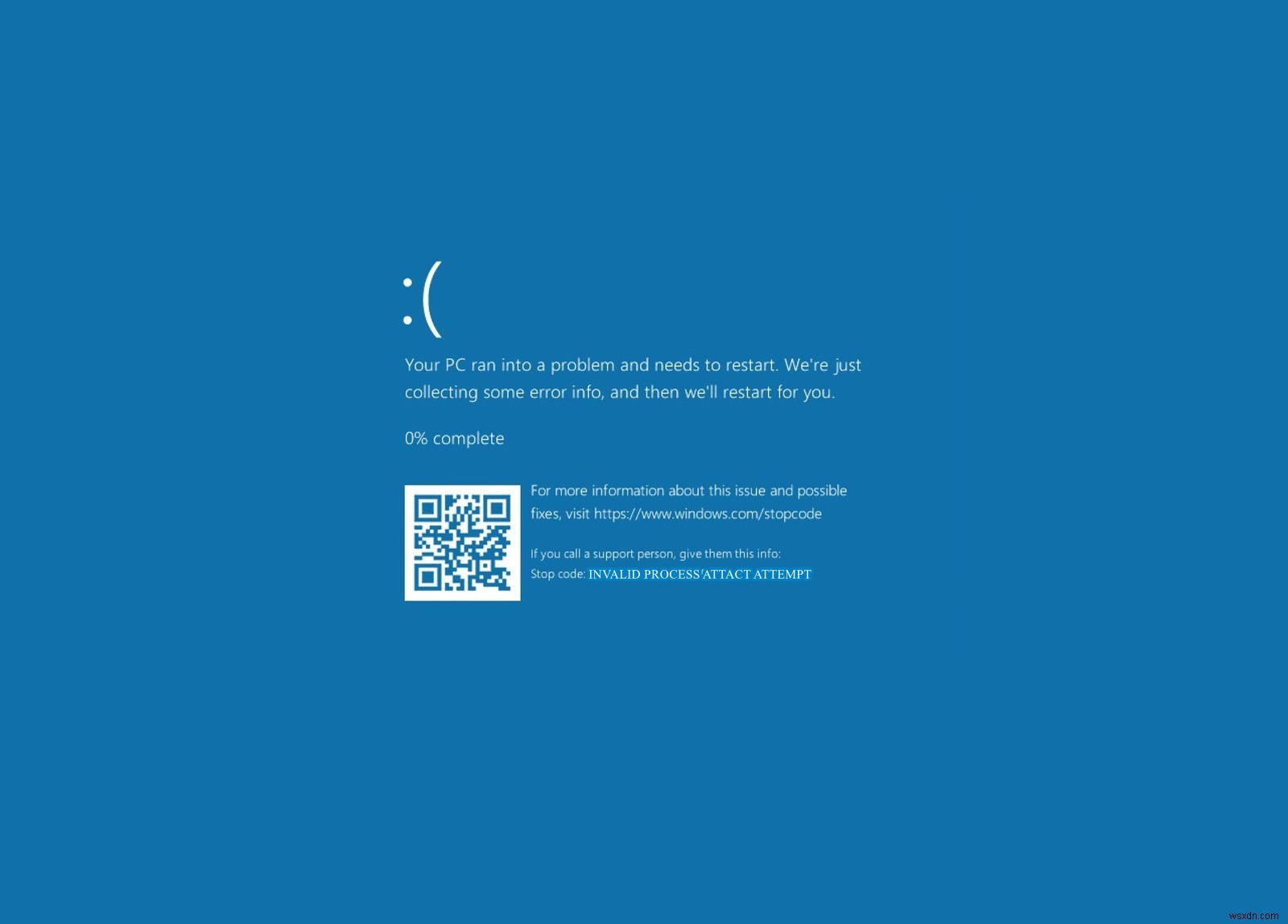 Windows 10 잘못된 프로세스 연결 시도(Invalid Process Attach Attempt) BSOD 오류 해결 방법