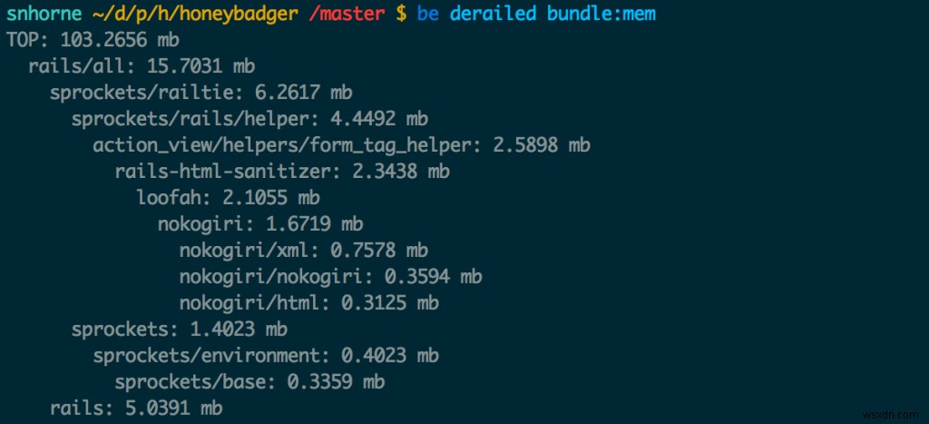 Derailed로 Rails 앱의 Gem 메모리 사용량 프로파일링하기