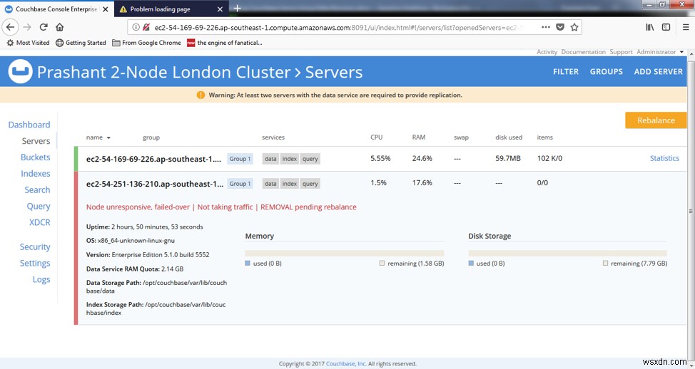 그레이스풀 페일오버와 델타 복구로 Couchbase Server 무중단 롤링 업그레이드하기