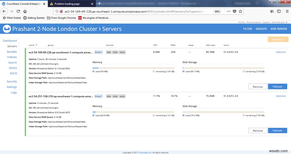그레이스풀 페일오버와 델타 복구로 Couchbase Server 무중단 롤링 업그레이드하기