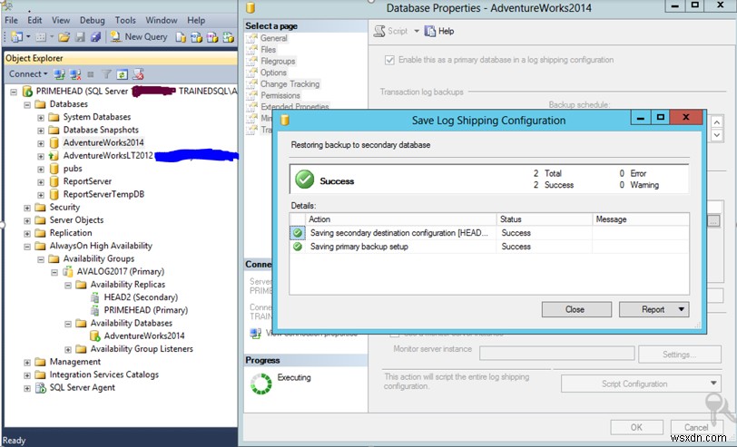 기존 Microsoft SQL Server AlwaysOn 데이터베이스에 로그 전달(Log Shipping) 구성하기