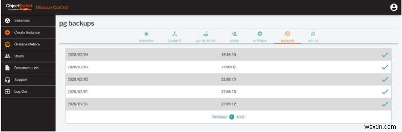ObjectRocket에서 PostgreSQL 백업 복원하는 방법: 시점 복원(PITR) 완벽 가이드