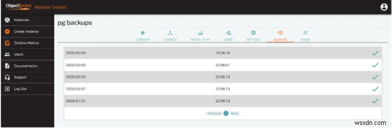 ObjectRocket에서 PostgreSQL 백업 및 복원하는 방법 완벽 가이드