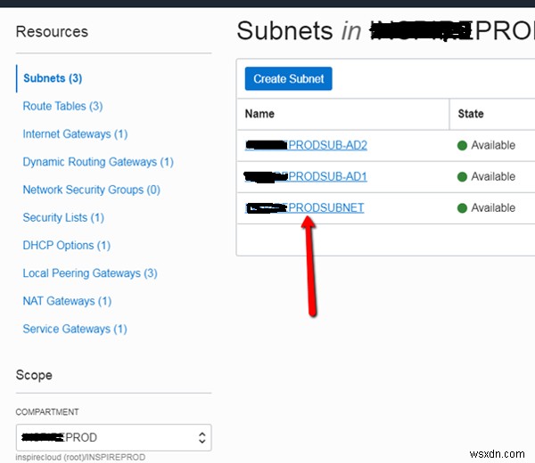 Oracle Cloud에서 서로 다른 가상 클라우드 네트워크(VCN) 간 SFTP 액세스 구성하기