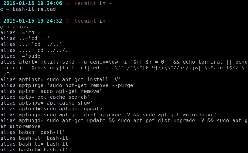Bash-it – 셸 스크립트와 별칭을 체계적으로 관리하는 Bash 프레임워크