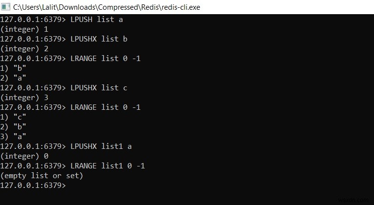 Redis LPUSH·LPUSHX 명령어로 리스트 맨 앞에 요소 삽입하는 방법