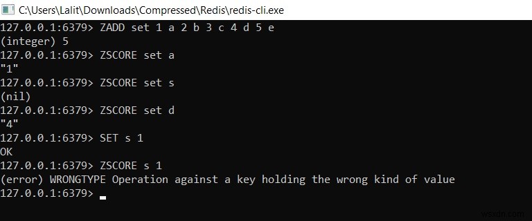 Redis ZSCORE 명령어 – 정렬된 집합(Sorted Set)에서 요소의 점수 조회하는 방법