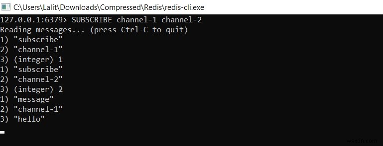 Redis SUBSCRIBE – redis-cli로 Pub/Sub 여러 채널을 구독하는 방법