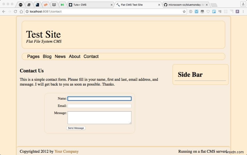 phpPress, goPress, rubyPress, nodePress에서 폼(양식) 처리하기