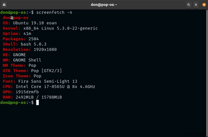 screenFetch와 Neofetch로 Linux 시스템 정보를 멋지게 공유하는 방법