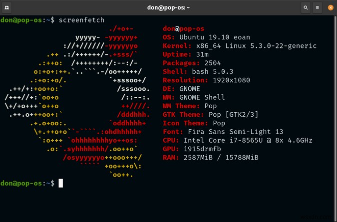 screenFetch와 Neofetch로 Linux 시스템 정보를 멋지게 공유하는 방법