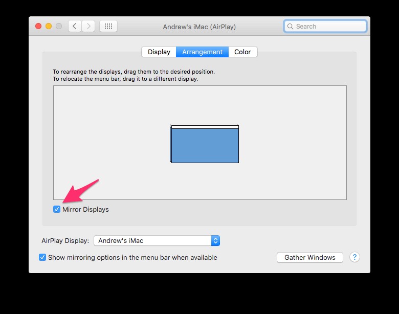 iMac을 MacBook Pro의 외부 모니터로 활용하는 방법 (AirPlay & 타깃 디스플레이 모드)