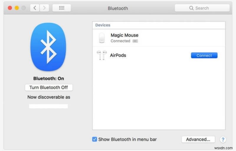 에어팟(AirPods)을 맥북 프로(MacBook Pro)에 연결하는 방법