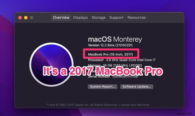 내 MacBook Pro 생산 연도 확인하는 방법 총정리