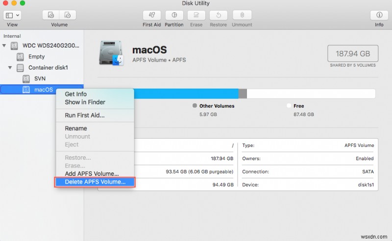 데이터 손실 없이 Mac에서 APFS 파티션·컨테이너·볼륨 안전하게 삭제하는 방법