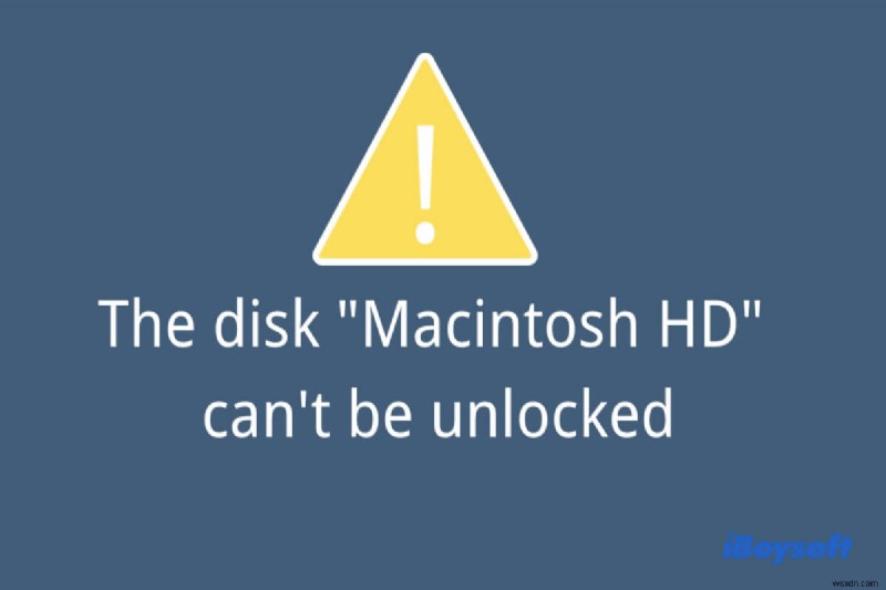 Mac  Macintosh HD 디스크를 잠금 해제할 수 없습니다  오류 완벽 해결 가이드