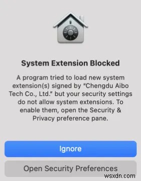Apple Silicon Mac에서 iBoysoft Data Recovery 시스템 확장 로드를 허용하는 방법