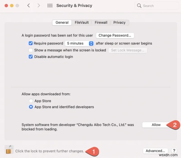 Apple Silicon Mac에서 iBoysoft Data Recovery 시스템 확장 로드를 허용하는 방법