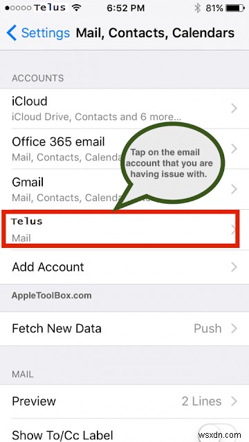아이폰·아이패드·맥에서 Telus.net 이메일이 전송되지 않을 때 해결 방법