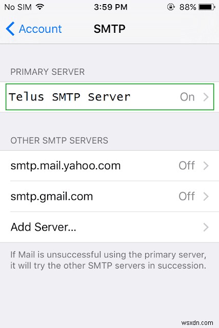 아이폰·아이패드·맥에서 Telus.net 이메일이 전송되지 않을 때 해결 방법