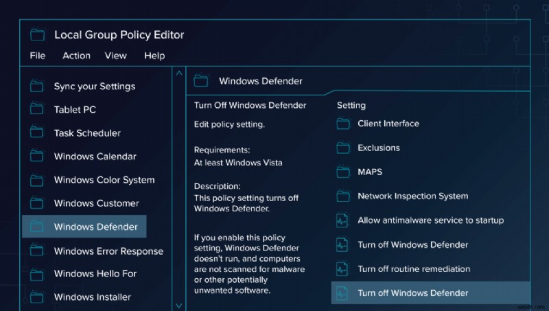 Windows 10 그룹 정책으로 차단된 Windows Defender 해제하는 완벽 가이드