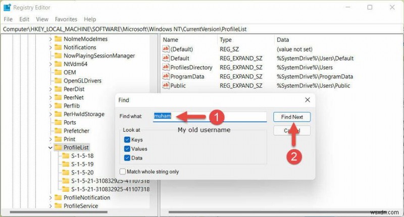 Windows 11에서 사용자 프로필 폴더 이름 변경하는 방법