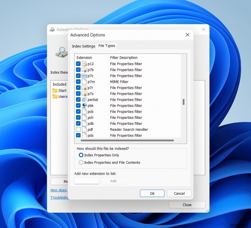 Windows 11 검색에서 파일과 폴더를 숨기는 방법