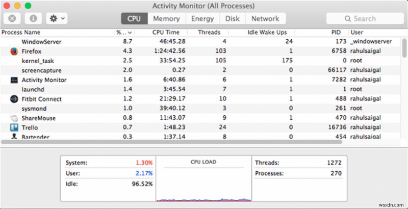 macOS Monterey 업그레이드 후 CPU 사용량 급증 문제 해결 방법