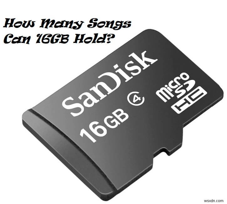 16GB 메모리 카드에 몇 곡을 저장할 수 있을까? 상세 계산 방법