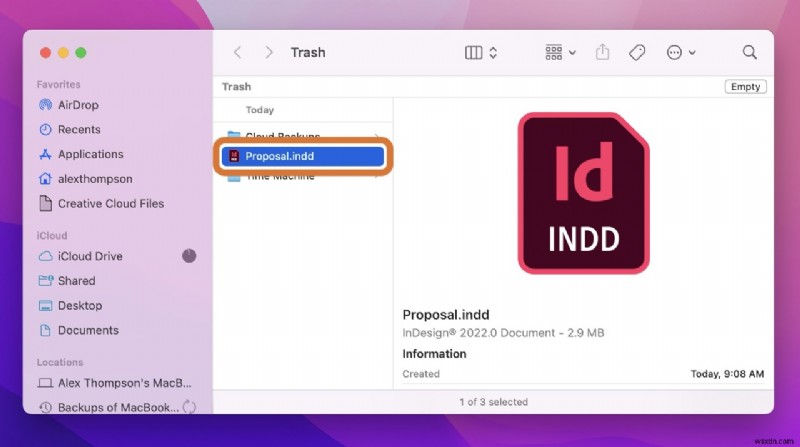 맥에서 저장되지 않았거나 삭제된 InDesign 파일 복구하는 완벽 가이드