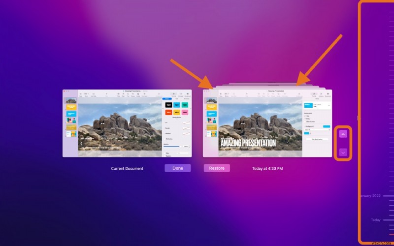 Mac에서 삭제되거나 저장되지 않은 Keynote 프레젠테이션 복구하는 방법