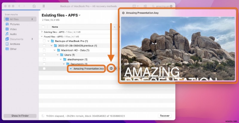 Mac에서 삭제되거나 저장되지 않은 Keynote 프레젠테이션 복구하는 방법