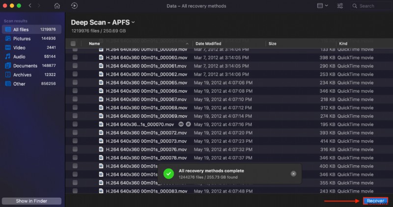 Mac APFS 하드 드라이브 데이터 복구 완벽 가이드