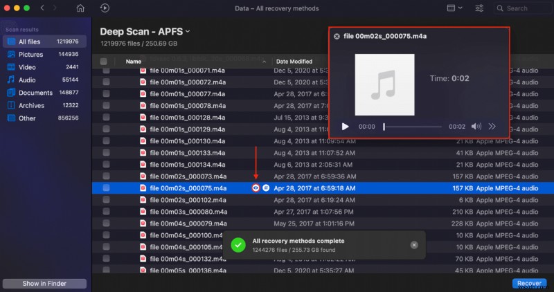 Mac APFS 하드 드라이브 데이터 복구 완벽 가이드
