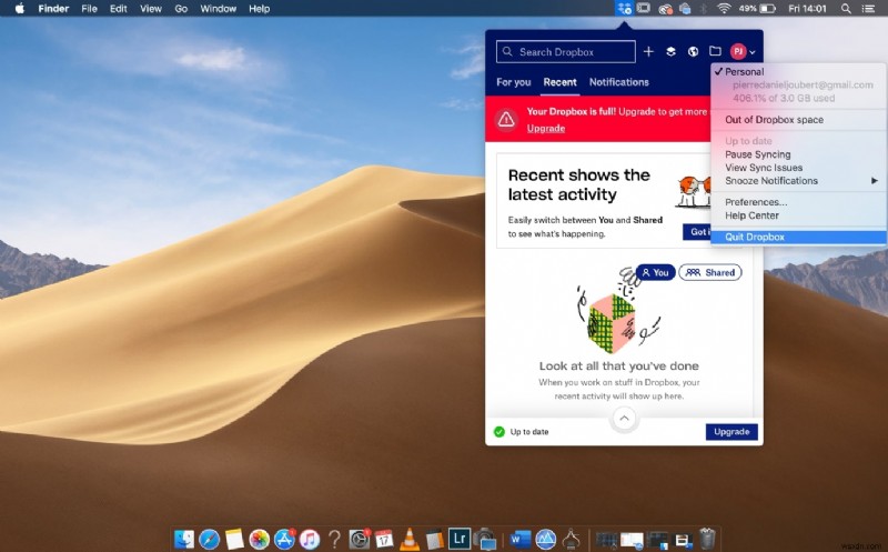 맥(Mac)에서 드롭박스(Dropbox) 완전히 제거하는 방법