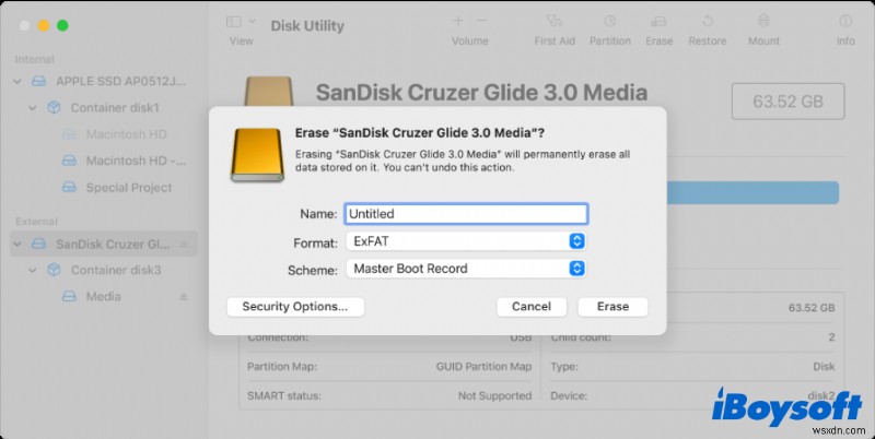 Mac과 Windows에서 APFS를 exFAT로 변경하는 완벽 가이드