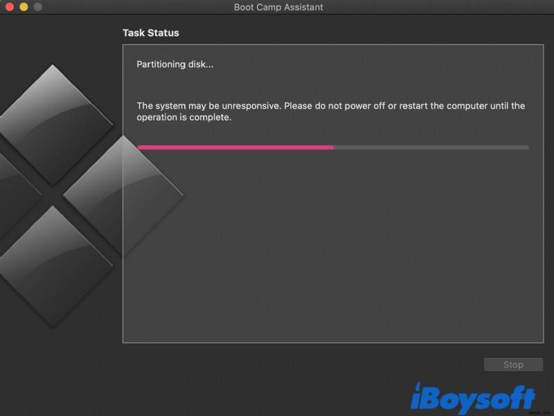 Boot Camp  디스크 파티션 중  멈춤 현상 완벽 해결 가이드