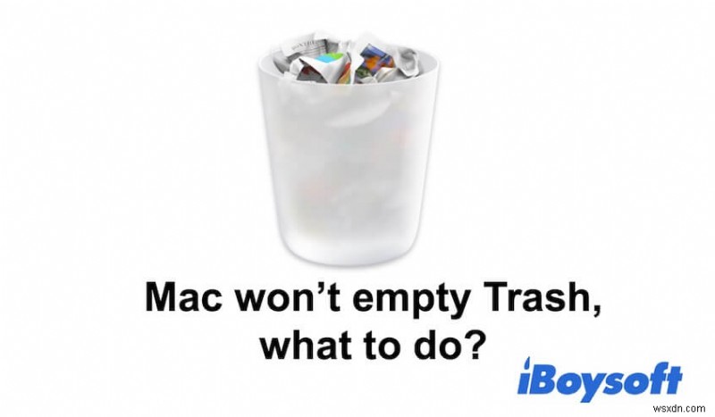 Mac 휴지통이 비워지지 않을 때? 원인과 해결 방법 총정리