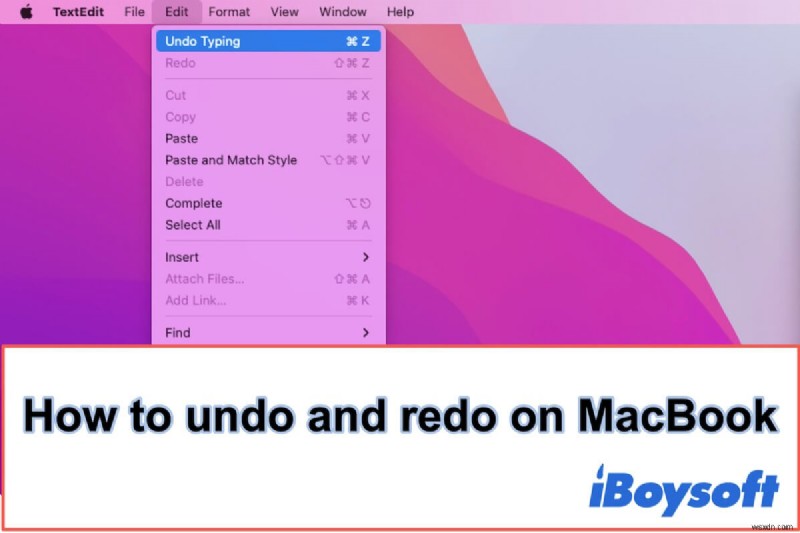 Mac/MacBook에서 실행 취소(Undo) 및 다시 실행(Redo)하는 방법 완벽 가이드
